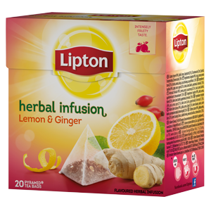 Lipton limão e gengibre chá herbal lemon ginger cozinha saúde