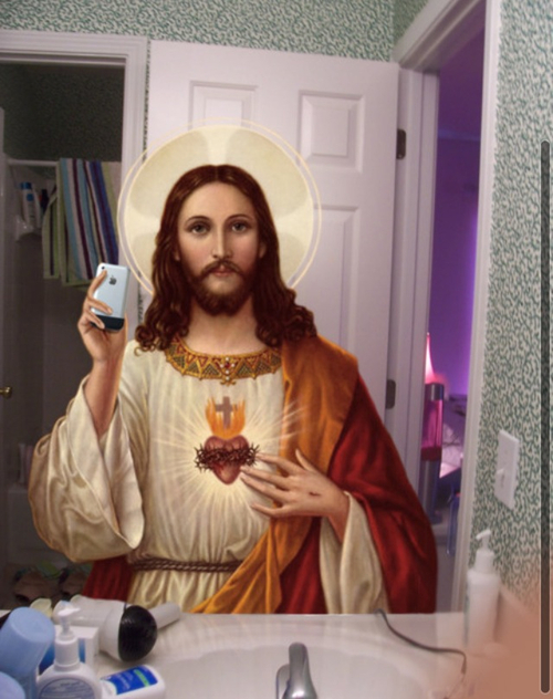  natal pai natal solidário presentes jesus selfie