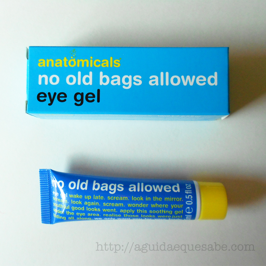 creme gel de olhos no old bags allowed eye gel anatomicals review resenha makeup maquilhagem beleza beauty