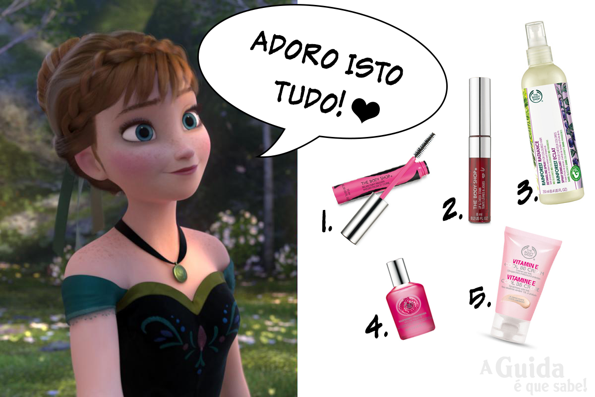 princesa anna elsa frozen the body shop review beauty makeup maquilhagem blog swatch carnaval