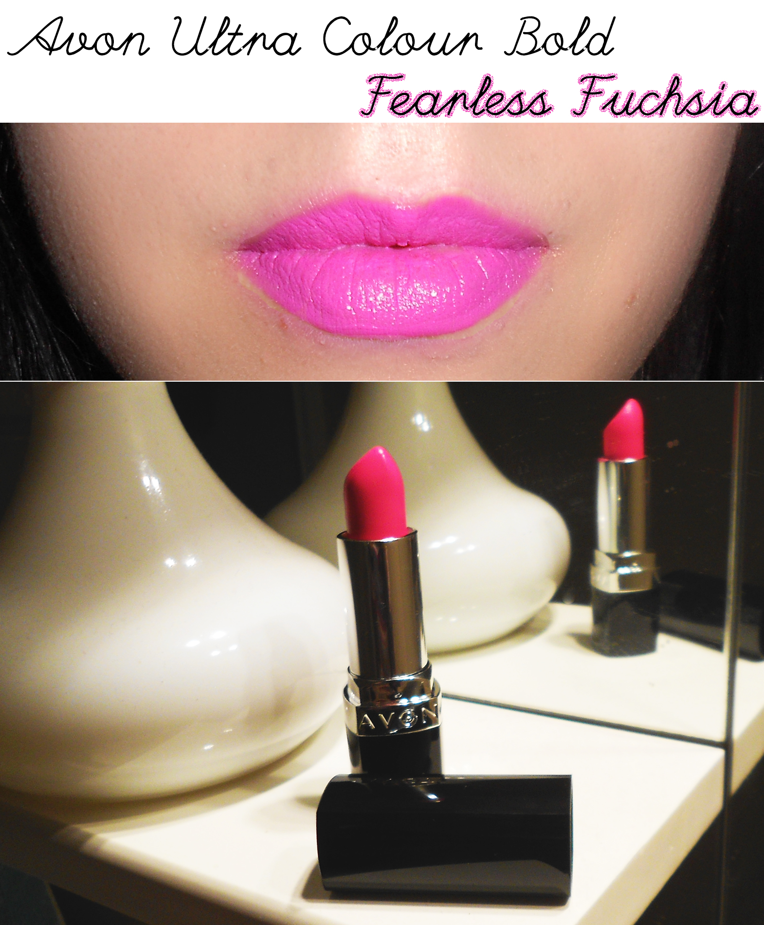 fearless fuchsia batom ultra colour avon review resenha maquilhagem maquiagem makeup swatch opinião beleza beauty blog 